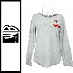 ♡Warner Bros Frosty The Snowman Grey Long Sleeve.♡